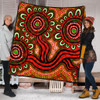 Australia Aboriginal Quilt - Dot Patterns From Indigenous Australian Culture (Orange) Quilt