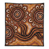 Australia Aboriginal Quilt - Dot Patterns From Indigenous Australian Culture (Brown) Quilt