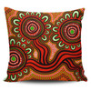 Australia Aboriginal Pillow Cases - Dot Patterns From Indigenous Australian Culture (Orange) Pillow Cases