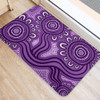 Australia Aboriginal Doormat - Dot Patterns From Indigenous Australian Culture (Purple) Doormat