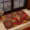 Australia Aboriginal Doormat - Dot Patterns From Indigenous Australian Culture (Orange) Doormat