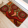 Australia Aboriginal Doormat - Dot Patterns From Indigenous Australian Culture (Orange) Doormat