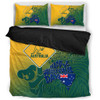 Australia Australia Day Bedding Set - Australia Coat Of Arms Kangaroo And Koala Sign Bedding Set