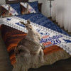 Australia Australia Day Quilt Bed Set - Kangaroo Happy Australia Day Aboriginal Pattern Quilt Bed Set