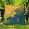 Australia Australia Day Quilt - Australia Coat Of Arms Kangaroo And Koala Sign Quilt