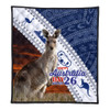 Australia Australia Day Quilt - Kangaroo Happy Australia Day Aboriginal Pattern Quilt