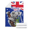 Australia Australia Day Blanket - Koala Happy Australia Day Blanket