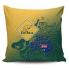 Australia Australia Day Pillow Cases - Australia Coat Of Arms Kangaroo And Koala Sign Pillow Cases