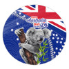 Australia Australia Day Round Rug - Koala Happy Australia Day Round Rug