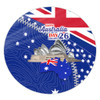 Australia Australia Day Round Rug - Happy Australia Day Round Rug