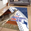 Australia Australia Day Area Rug - Kangaroo Happy Australia Day Aboriginal Pattern Area Rug