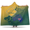 Australia Australia Day Hooded Blanket - Australia Coat Of Arms Kangaroo And Koala Sign Hooded Blanket