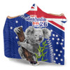 Australia Australia Day Hooded Blanket - Koala Happy Australia Day Hooded Blanket