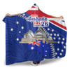 Australia Australia Day Hooded Blanket - Happy Australia Day Hooded Blanket