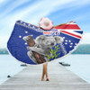Australia Australia Day Beach Blanket - Koala Happy Australia Day Beach Blanket