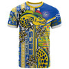 Parramatta Eels Christmas T-Shirt - Custom Merry Chrissy Eels Ho Ho Ho Scratch T-shirt