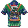 New Zealand Warriors Christmas Custom Polo Shirt - Warriors Santa Aussie Big Things Polo Shirt