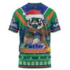 New Zealand Warriors Christmas Custom T-shirt - Warriors Santa Aussie Big Things T-shirt