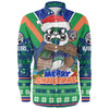 New Zealand Warriors Christmas Custom Long Sleeve Shirt - Warriors Santa Aussie Big Things Long Sleeve Shirt