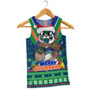 New Zealand Warriors Christmas Custom Men Singlet - Warriors Santa Aussie Big Things Men Singlet