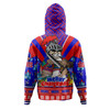 Newcastle Knights Christmas Custom Hoodie - Newcastle Knights Santa Aussie Big Things Hoodie