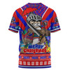 Newcastle Knights Christmas Custom T-shirt - Newcastle Knights Santa Aussie Big Things T-shirt