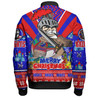 Newcastle Knights Christmas Custom Bomber Jacket - Newcastle Knights Santa Aussie Big Things Bomber Jacket