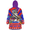 Newcastle Knights Christmas Custom Snug Hoodie - Newcastle Knights Santa Aussie Big Things Snug Hoodie