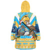 Gold Coast Titans Christmas Custom Snug Hoodie - Gold Coast Titans Santa Aussie Big Things Snug Hoodie