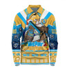 Gold Coast Titans Christmas Custom Long Sleeve Polo Shirt - Gold Coast Titans Santa Aussie Big Things Long Sleeve Polo Shirt