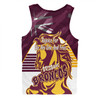 Brisbane Broncos Men Singlet - Happy Australia Day We Are One And Free