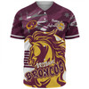 Brisbane Broncos Baseball Shirt - Happy Australia Day We Are One And Free