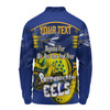 Parramatta Eels Long Sleeve Polo Shirt - Happy Australia Day We Are One And Free