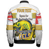 Parramatta Eels Bomber Jacket - Happy Australia Day We Are One And Free V2