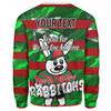 South Sydney Rabbitohs Sweatshirt - Happy Australia Day We Are One And Free V2