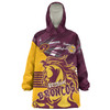 Brisbane Broncos Snug Hoodie - Happy Australia Day We Are One And Free V2