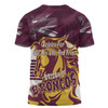 Brisbane Broncos T-Shirt - Happy Australia Day We Are One And Free