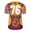 Brisbane Broncos Custom Rugby Jersey - Go Mighty Broncos Indigenous Art Personalised Player Name And Number