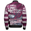 Manly Warringah Sea Eagles Bomber Jacket - Happy Australia Day We Are One And Free