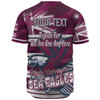 Manly Warringah Sea Eagles Baseball Shirt - Happy Australia Day We Are One And Free