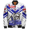 Canterbury-Bankstown Bulldogs Bomber Jacket - Happy Australia Day We Are One And Free V2