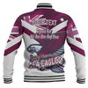 Manly Warringah Sea Eagles Baseball Jacket - Happy Australia Day We Are One And Free V2