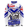 Canterbury-Bankstown Bulldogs Long Sleeve T-shirt - Happy Australia Day We Are One And Free V2