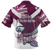 Manly Warringah Sea Eagles Polo Shirt - Happy Australia Day We Are One And Free V2