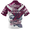 Manly Warringah Sea Eagles Polo Shirt - Happy Australia Day We Are One And Free V2
