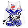 Canterbury-Bankstown Bulldogs Women Racerback Singlet - Happy Australia Day We Are One And Free V2