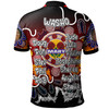 Washington Family Reunion Aboriginal Polo Shirt - Rose Mary With Goanna And Echidna Dot Painting Art Polo Shirt