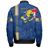 Parramatta Eels Bomber Jacket - Happy Australia Day Flag Scratch Style