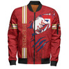 Redcliffe Dolphins Bomber Jacket - Happy Australia Day Flag Scratch Style