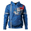 Canterbury-Bankstown Bulldogs Hoodie - Happy Australia Day Flag Scratch Style